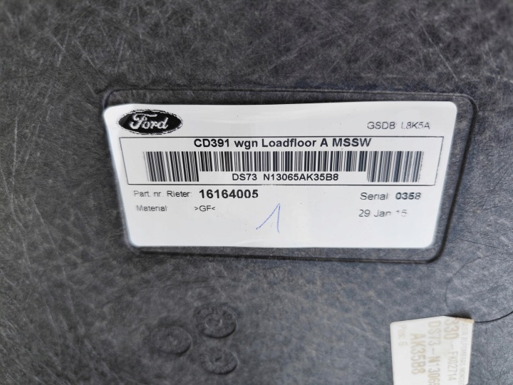 FORD MONDEO MK5 MKV UNIVERSEL PLANCHER TAPIS REVÊTEMENT COUVERCLES DE COFFRE DS73-N13065-A