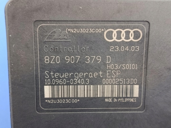 AUDI A2 8Z POMPE ABS 8Z0614517G 10.0206-0036.4 10.0960- 0340.3