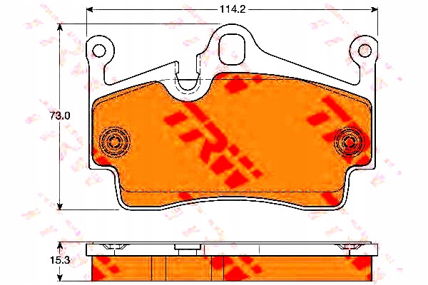 ZAPATAS HAMULC. PORSCHE BOXSTER (987) 05- PARTE TRASERA 