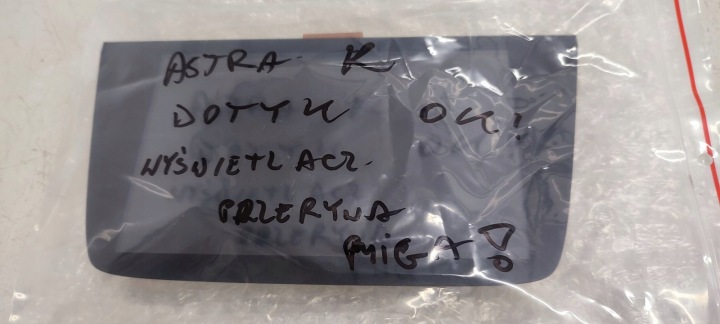 MONITEUR DOTYK OPEL ASTRA K
