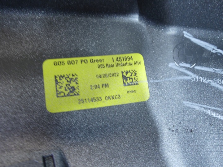 BMW X5 G05 LCI DOUBLURE PARE-CHOCS ARRIÈRE XLINE 9881523 NEUF