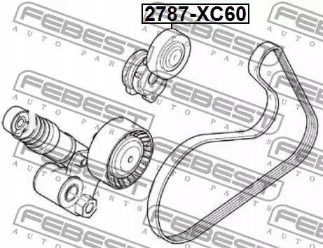 GALET TENDEUR VOLVO S80 2007- 2787-XC60 FEBEST