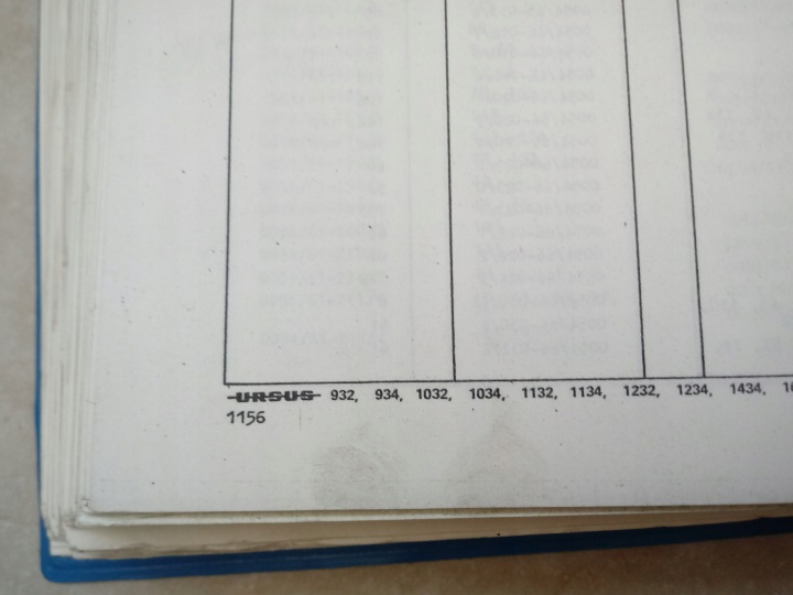 CATALOGUE PIÈCES URSUS 932-1634 BLEU PRODUIT PL