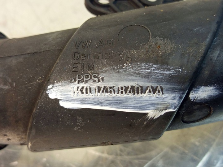 VW SKODA SEAT AUDI FIL TUYAU TUYAU ÉCHANGEUR D'AIR DE SURALIMENTATION 1.6 TDI 1K0145840AA