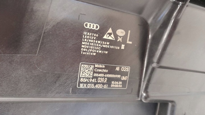 PHARE GAUCHE AVANT AVANT AUDI Q6 E-TRON 85H COMPLET LED MATRIX 24- 85H941039