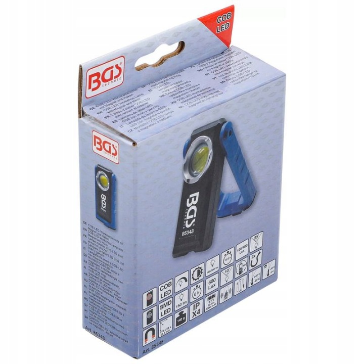 PHARE ATELIER COB LED AVEC MAGNESEM I CROCHET PLIANTE BGS 85348