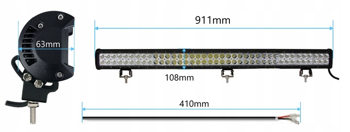 PANEL DIODO LUMINOSO LED HALÓGENO DE DIODO LUMINOSOS BRIDA 234W36' 92CM 