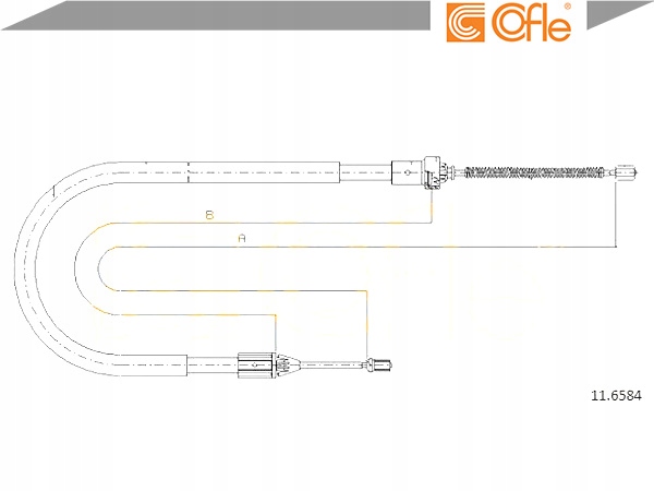 CABLE FRENOS DE MANO RENAULT SYMBOL I 1.4 (LB0/1 