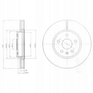 DISCOS ZAPATAS PARTE DELANTERA DELPHI OPEL INSIGNIA A BERLINA 