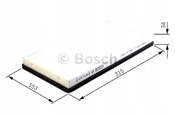 FILTRE CABINES BOSCH 1 987 432 407