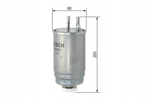 BOSCH F 026 402 076 FILTRO COMBUSTIBLES 