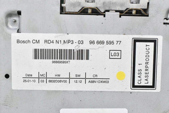 RADIO AUTORADIO CD 9666959577 PEUGEOT 5008 1 I 09-13