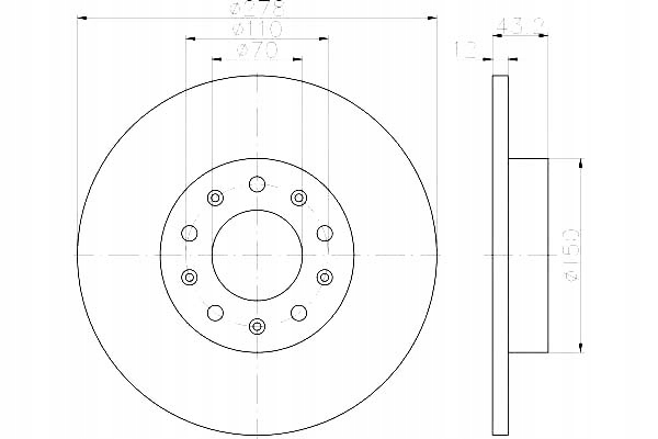 HELLA 8DD355116671 DISC BRAKE 