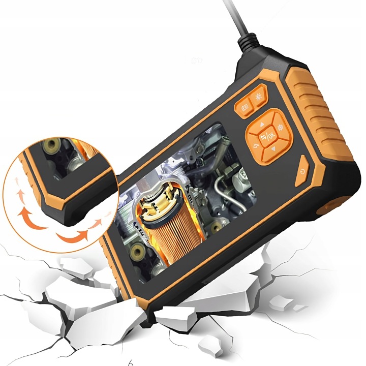 CAMÉRA INSPEKCYJNA ENDOSKOP 3M LCD HD 4,3″ 8MM COMPLET HD 360° MICRO SD 64GB