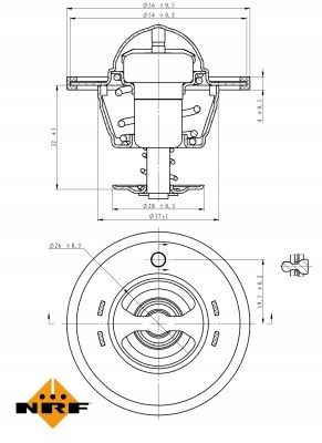 NRF 725180 THERMOSTAT SRODKA REFROIDISSEMENT