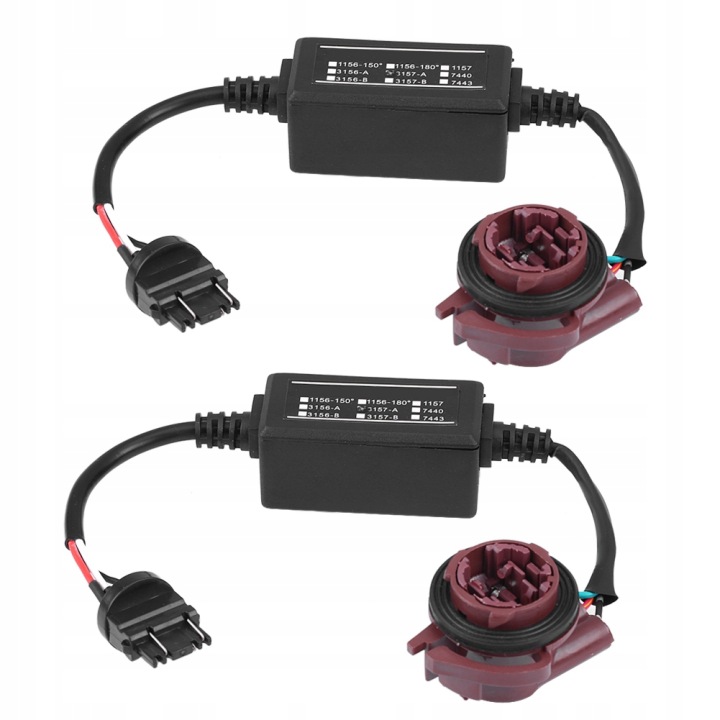 2 PCS ADAPTATEUR DEKODERA LED 3157A ANTI HYPER BLINK FLASH ERROR ANULUJ K3