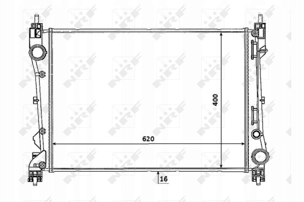 RADIATEUR VERS FIAT DOBLO 1,3 MULTIJET 10-