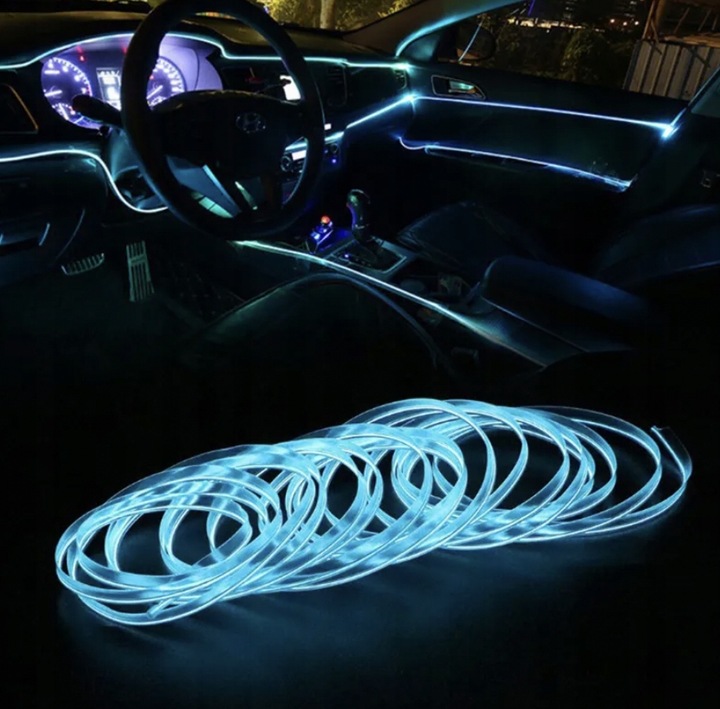 LEDY DIOPARA LUMINOSO LED CINTA RGB NEONY PARA INTERIOR COCHE AUTO 