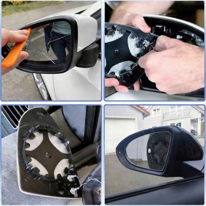 GLACE DE RÉTROVISEUR VERRE GAUCHE RÉCHAUFFEUR VERS VW GOLFA MK7.5 2013-2020