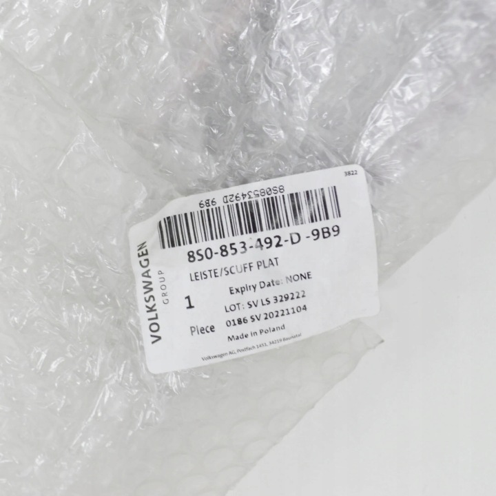 NOUVEAU AUDI TT TEXTURE DE WATTS RIGHT OUTER SILL TRIM 8S0853492D9B9 8S0853492D 9B9 ORIGINAL