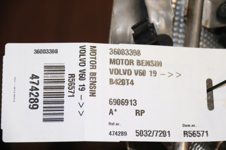 VOLVO V60 S60 XC40 MOTEUR 2.0 B3 B4 MILD HYBRID B420T4