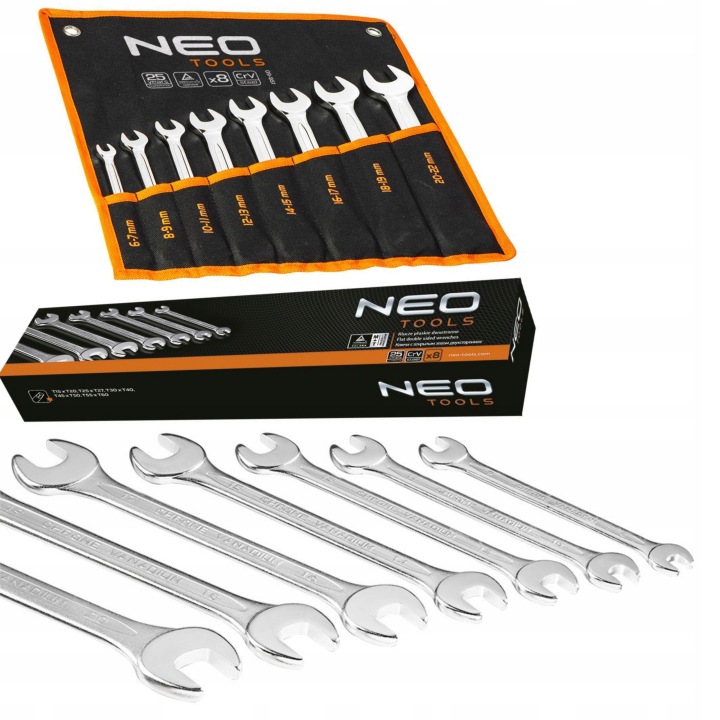 CLÉS PLASKO DROITES 8 PCS NEO 09-851 KIT