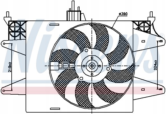 NISSENS 85572 VENTILATEUR REFROIDISSEMENT MOTEUR