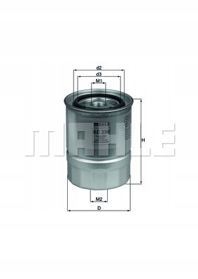 KNECHT MAHLE FILTRAS DEGALŲ KC236 nuotrauka 2