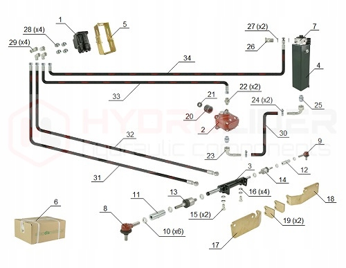 SOPORTE ZETOR 7211 CON BOMBA POPRZECCON HYDROLIDER 