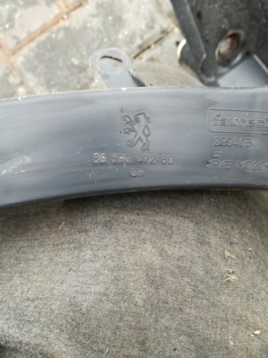 PEUGEOT 3008 I 2009 2016 ANNÉE GLISSIÈRE FIXATION PARE-CHOCS ARRIÈRE ENSEMBLE