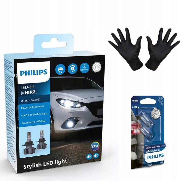 LUM11012U3022X2 TOYOTA AURIS HIR2 LED PHILIPS ULTINON PRO3022