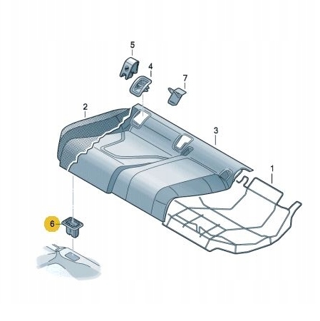 AUDI A4 B6 B7 A6 C5 C6 Q7 SEAT EXEO PASADORES SUJECIÓN SOFA TRASERA PARTE TRASERA 