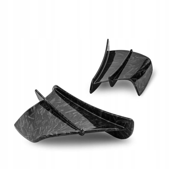 2 PIEZAS MOTOCICLETA FAIRING WINGLETS UNIVERSAL WKLEJONY 