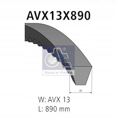 CORREA DE CUÑA 3.34504 DT SPARE PARTS 