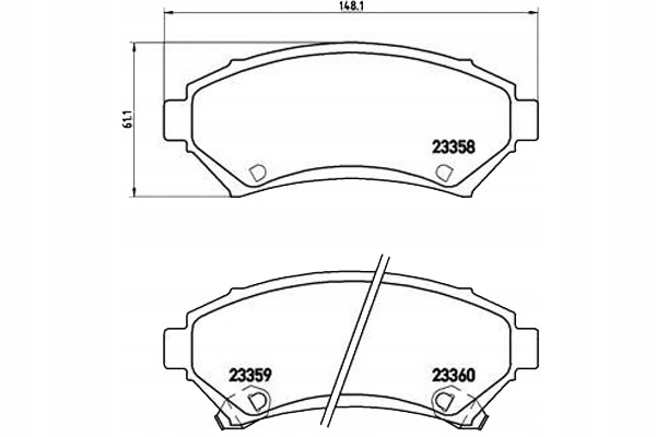 ZAPATAS DE FRENADO OPEL SINTRA 96-99 CON CZUJ. BREMBO 