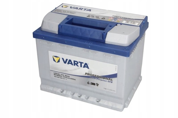 BATERÍA 12V 60AH/640A L- 242X175X190 PROFESSIONAL DUAL PURPOSE EFB 