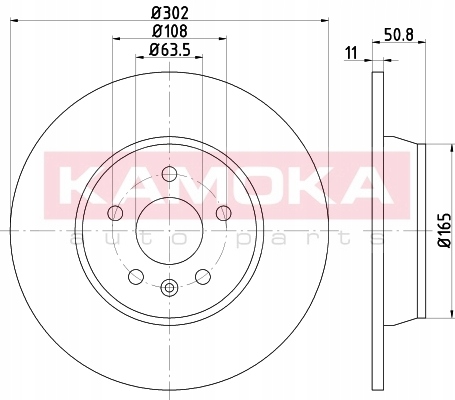 DISCOS ZAPATAS PARTE TRASERA KAMOKA FORD MONDEO IV BERLINA 