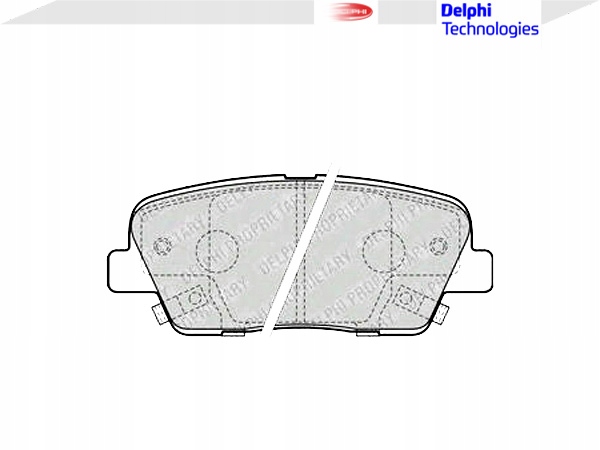 PLAQUETTES FREIN ARRIÈRE KIA SORENTO 09/09 LP2202 DELPHI