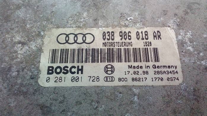 ORDINATEUR MOTEUR AUDI A3 8L 1,9 TDI 038906018AR