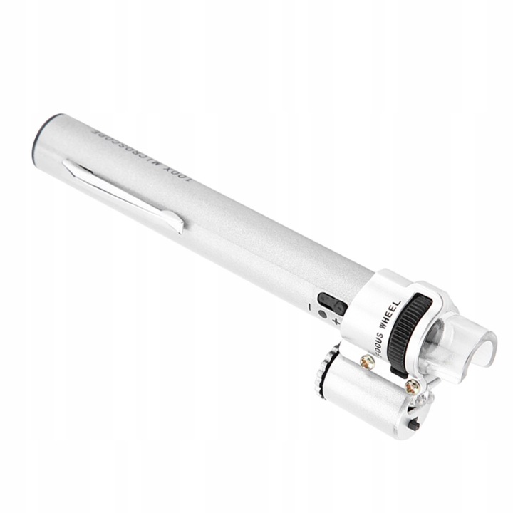 100X MINI LED LUPA MIKROSKOP JUBILERSKI LUPA