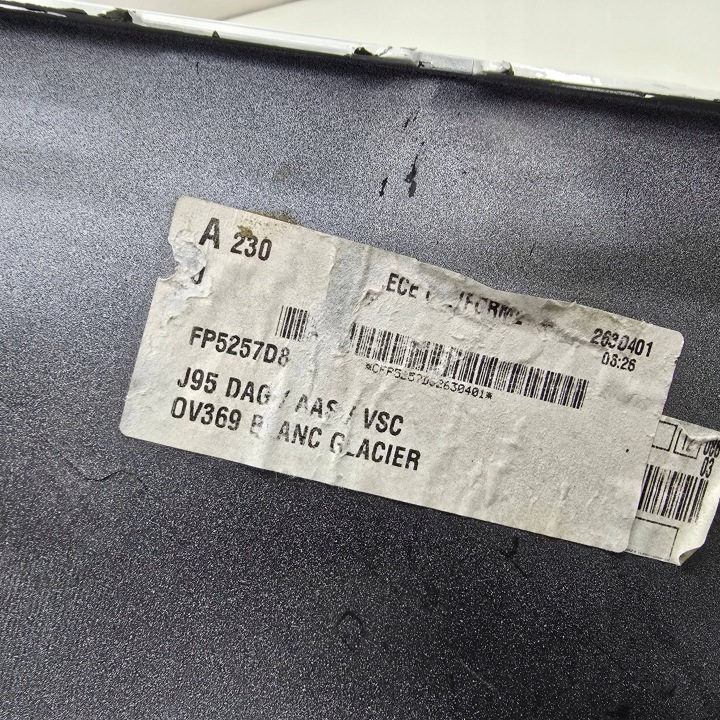 ANGLE REVÊTEMENT PARE-CHOCS ARRIÈRE RENAULT SCENIC 3 III 09- GAUCHE ARRIÈRE COURTE