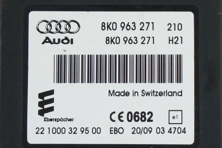 MÓDULO WEBASTO AUDI A4 B8 8K0963271 