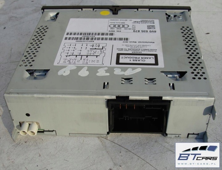 AUDI A3 RADIO 8V0035870 PANNEAU 8V0035630 8V 8V0 035 630 LECTEUR DE CARTE 8V0 035 87