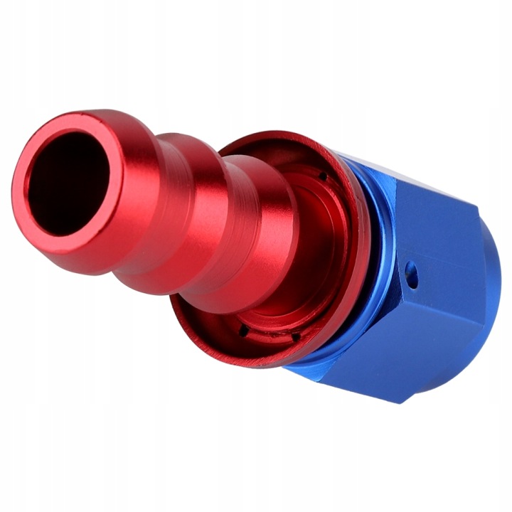 EMBOUT CARBURANT HUILEUX DROITE AN10 ANODOWANE GARNITURE ALUMINIUM T6160