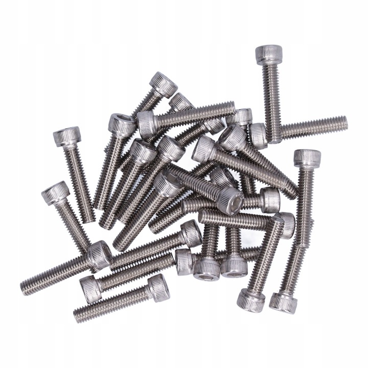 BOULONS BOUCHONS GNIAZD SZESCIOKATNE M6X30 30SZT ACIER INOXYDABLE A2 70 DIN 912