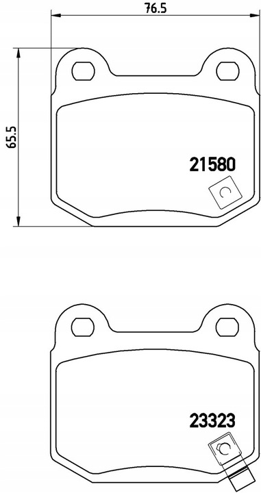 ZAPATAS DE FRENADO SUBARU IMPREZA 01- 2,0 WRX PARTE TRASERA 