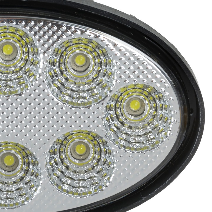 PROJECTEUR OUVRIER PHARES ANTIBROUILLARD PHARE 8 LED 24W OVALE A
