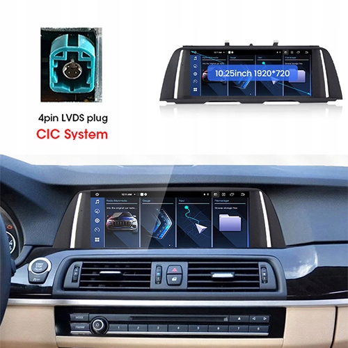 BMW 5 SERIES F10 F11 RADIO ANDROID GPS SIM 4/64GB 