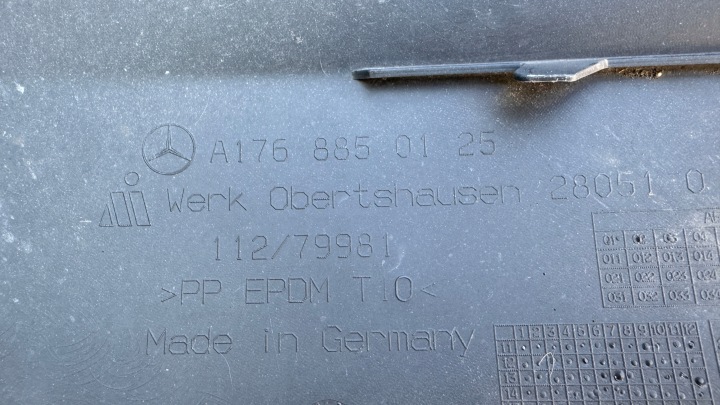 PARE-CHOCS ARRIÈRE ARRIÈRE MERCEDES A-KLASA A176 A1768850125