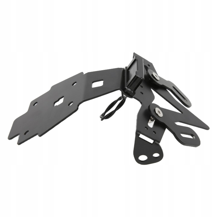 SUPPORT CADRE DE PLAQUE D'IMMATRICULATION MOTOCYCLETTE AVEC ZAMIENNIKIEM FEUX 3LED DW